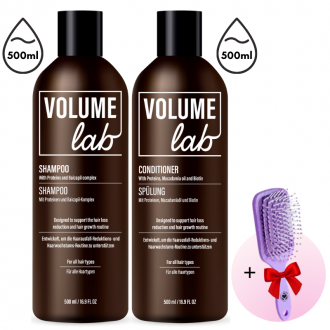 Volume Lab MAX komplekts: Šampūns (500 ml) un Kondicionieris (500 ml) + DĀVANA